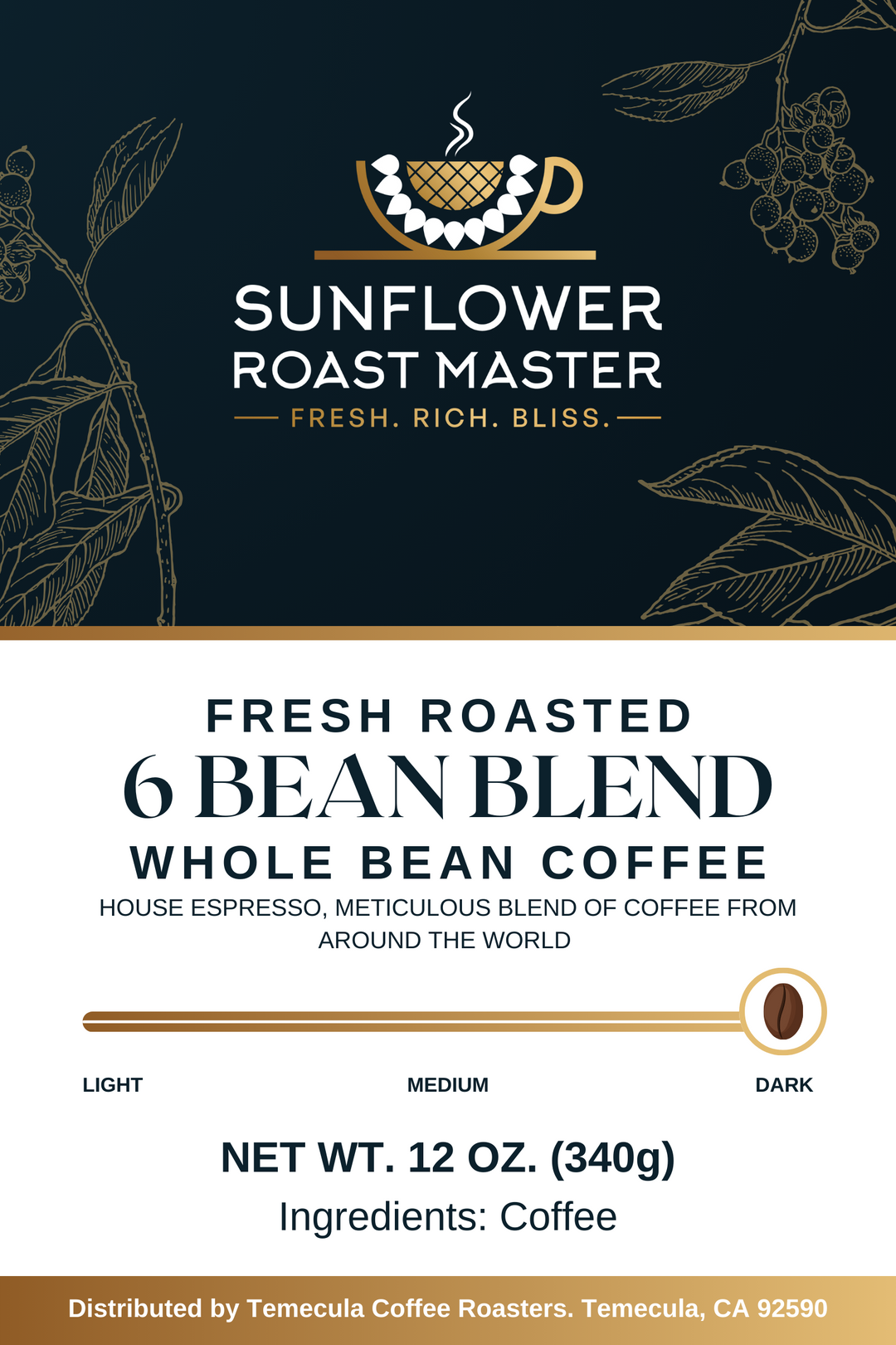 6 Bean Blend - Sunflower Roast Master