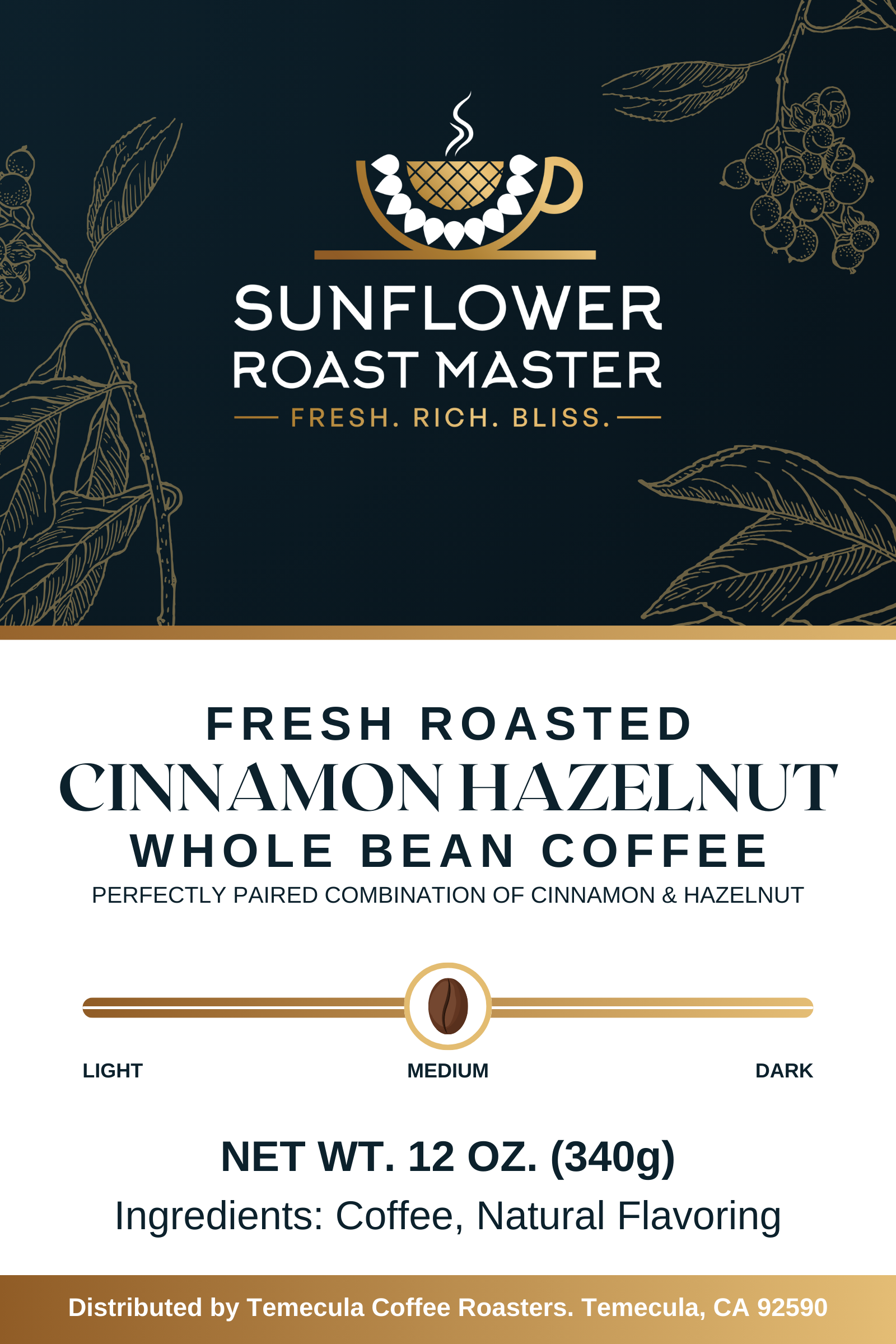 Cinnamon Hazelnut - Sunflower Roast Master