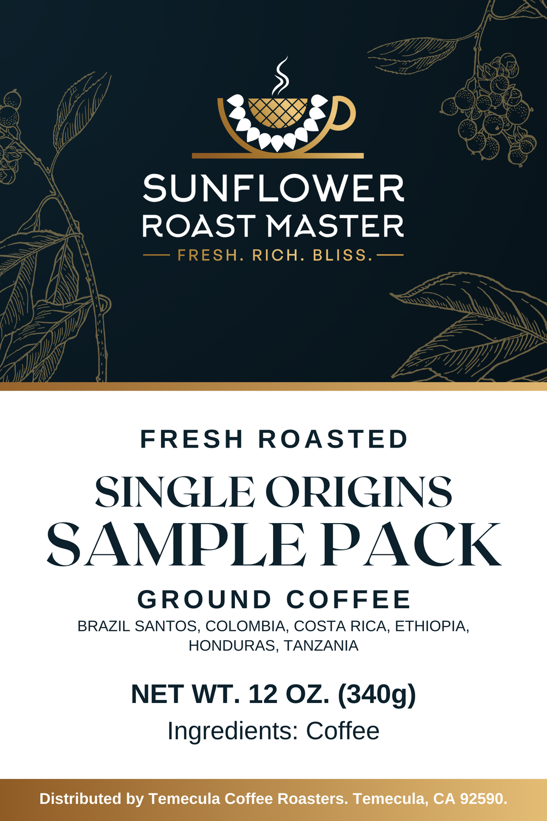 Single Origin Sample Pack (6) - Sunflower Roast Master