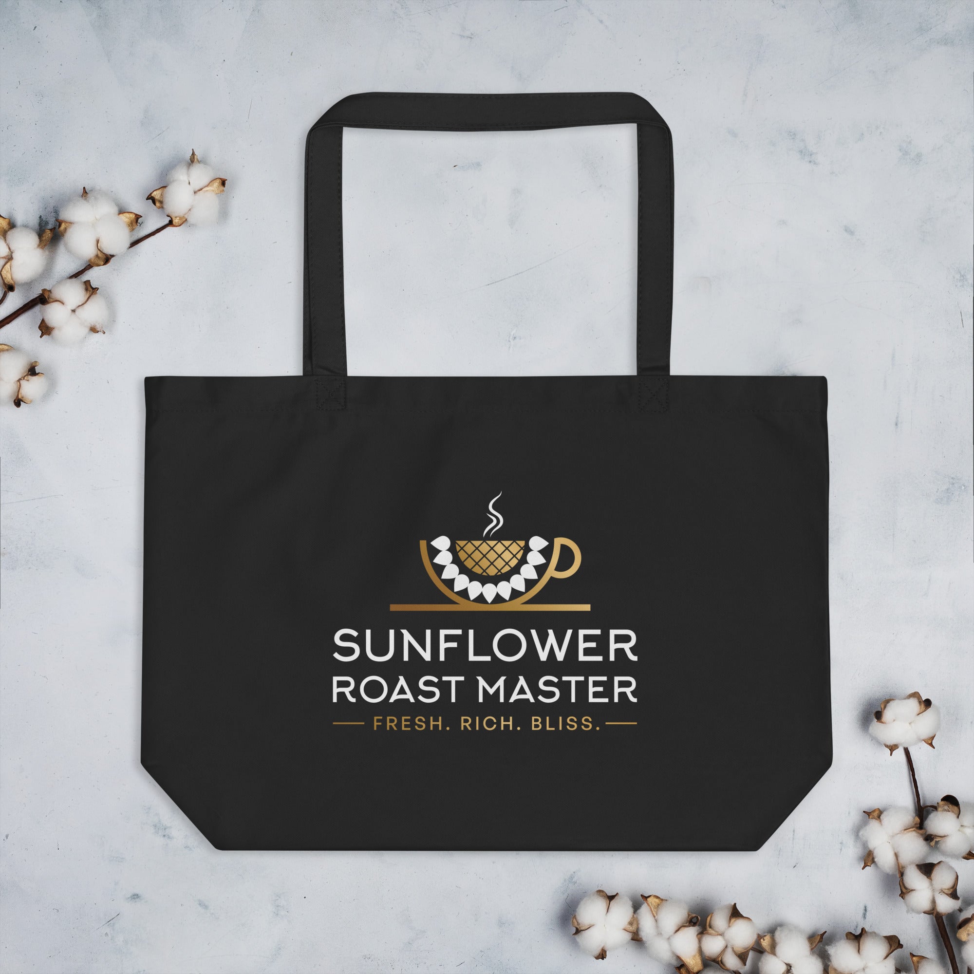 Large Organic Tote Bag - Sunflower Roast Master