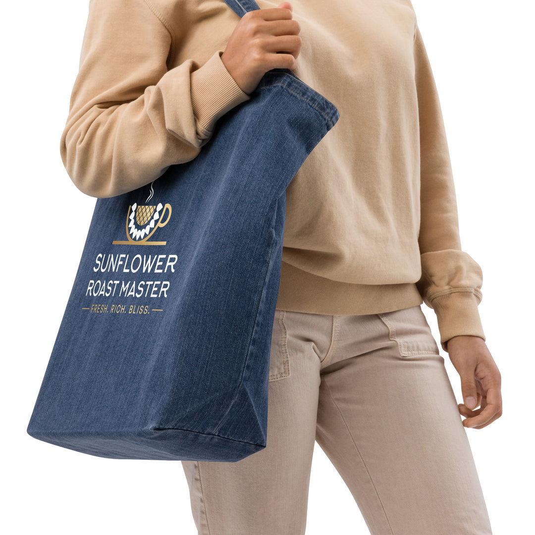 Organic Denim Tote Bag - Sunflower Roast Master