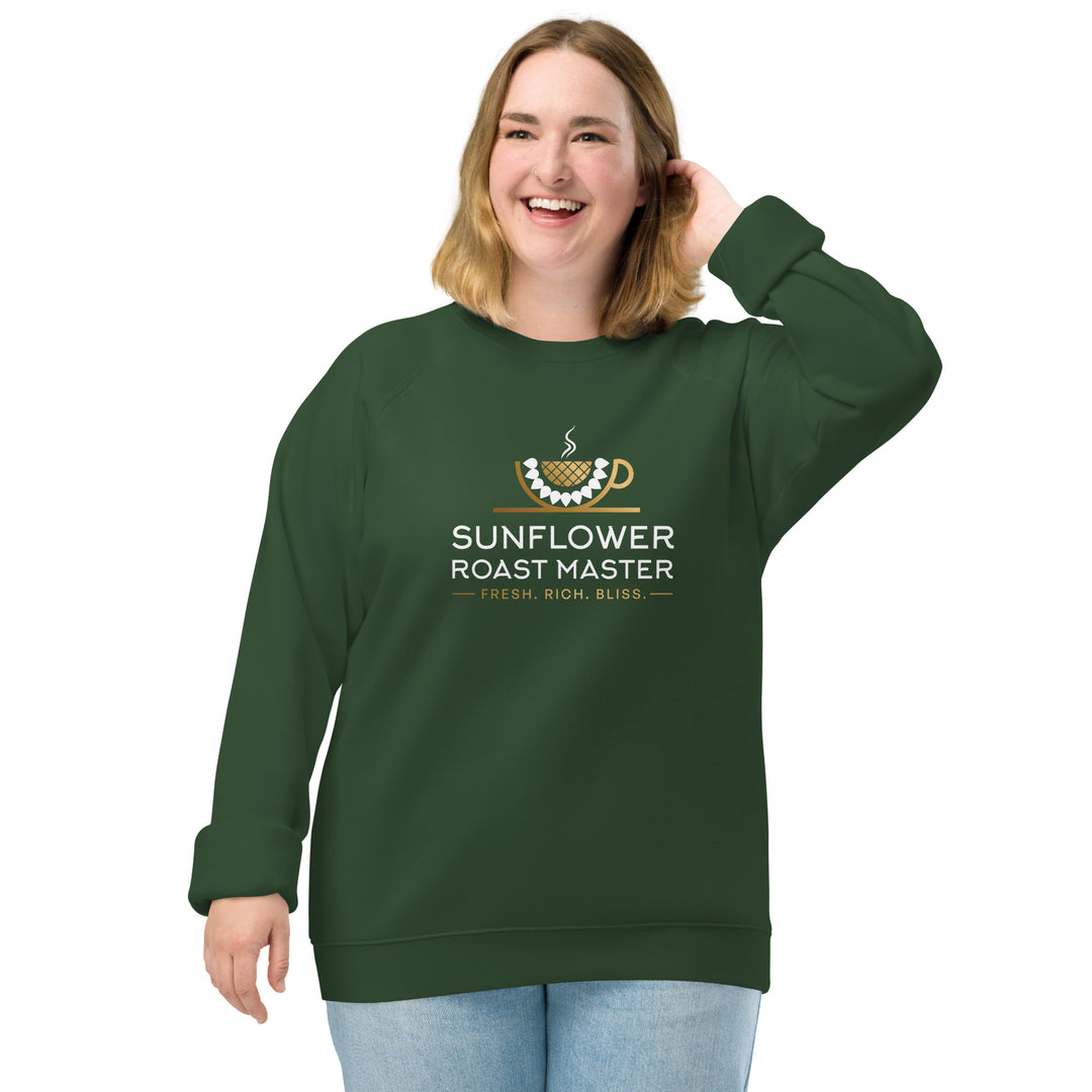 Unisex Organic Raglan Sweatshirt - Sunflower Roast Master