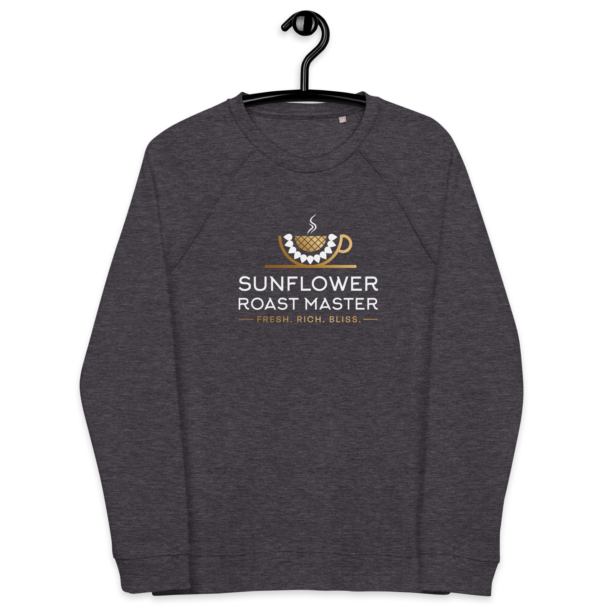 Unisex Organic Raglan Sweatshirt - Sunflower Roast Master